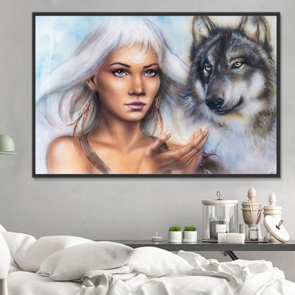 Animale E Umano 5d Diy Kit Diamond Painting Pittura Di Diamante NO3206