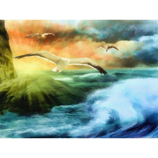 Mare 5d Diy Kit Diamond Painting Pittura Di Diamante NO2952