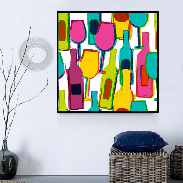 Vino 5d Diy Kit Diamond Painting Pittura Di Diamante NO2784