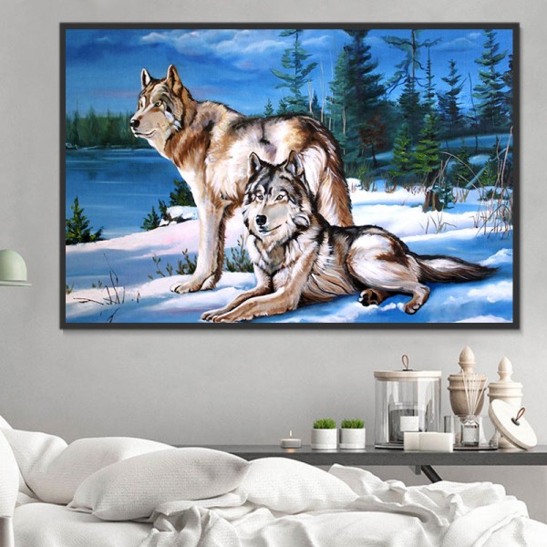 Lupo 5d Diy Kit Diamond Painting Pittura Di Diamante NO2624