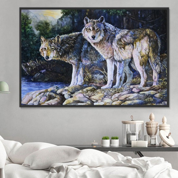 Lupo 5d Diy Kit Diamond Painting Pittura Di Diamante NO2622