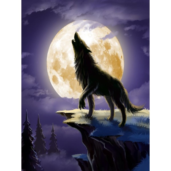 Lupo 5d Diy Kit Diamond Painting Pittura Di Diamante NO2616