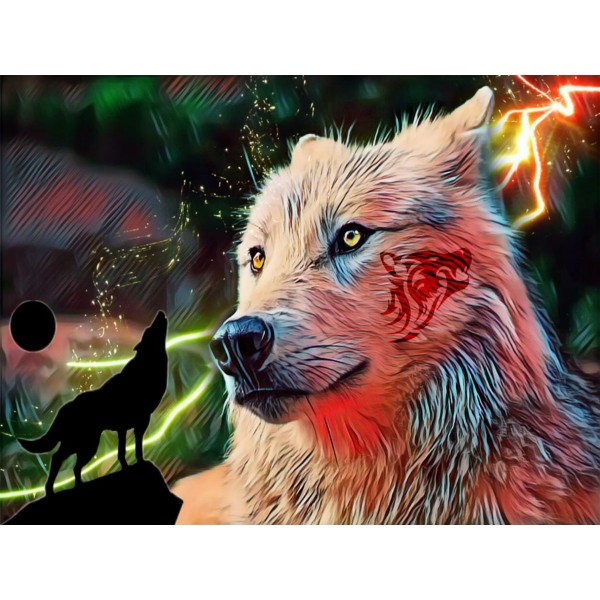 Lupo 5d Diy Kit Diamond Painting Pittura Di Diamante NO2609