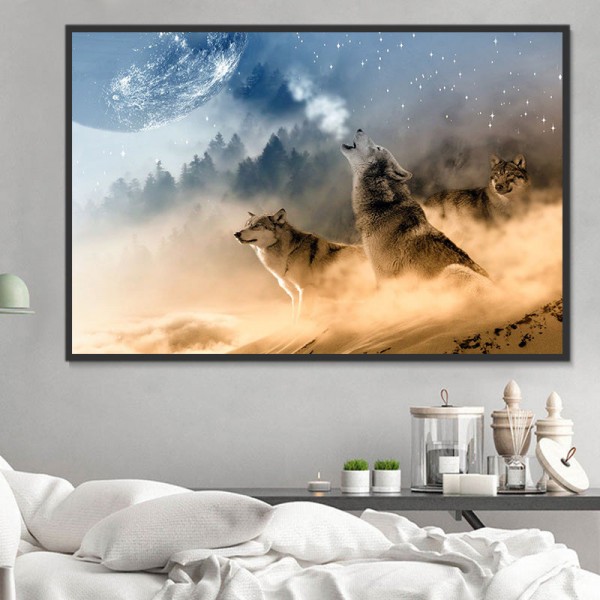 Lupo 5d Diy Kit Diamond Painting Pittura Di Diamante NO2602