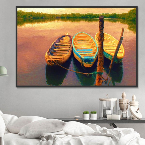 Barche 5d Diy Kit Diamond Painting Pittura Di Diamante NO2472