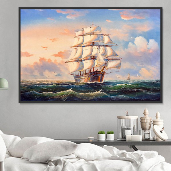 Barche 5d Diy Kit Diamond Painting Pittura Di Diamante NO2460