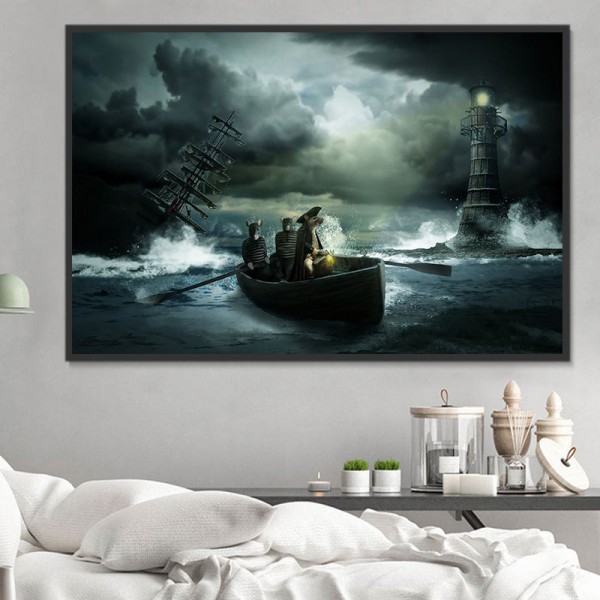 Barche 5d Diy Kit Diamond Painting Pittura Di Diamante NO2443