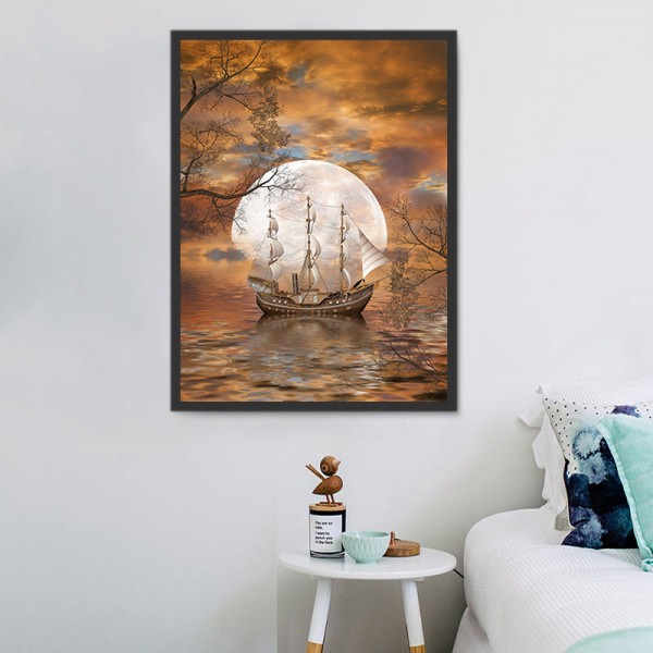 Barche 5d Diy Kit Diamond Painting Pittura Di Diamante NO2435