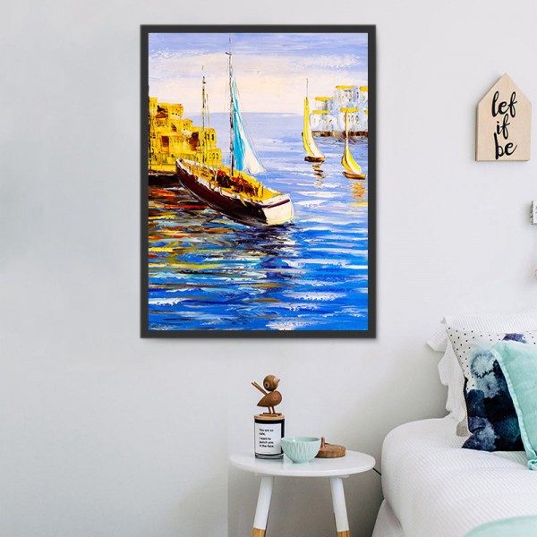 Barche 5d Diy Kit Diamond Painting Pittura Di Diamante NO2432