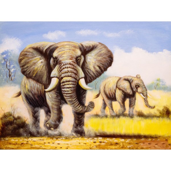 Elefante 5d Diy Kit Diamond Painting Pittura Di Diamante NO2285