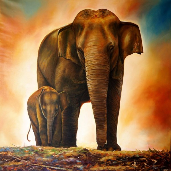 Elefante 5d Diy Kit Diamond Painting Pittura Di Diamante NO2283