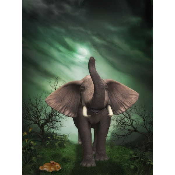 Elefante 5d Diy Kit Diamond Painting Pittura Di Diamante NO2272