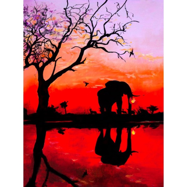 Elefante 5d Diy Kit Diamond Painting Pittura Di Diamante NO2266