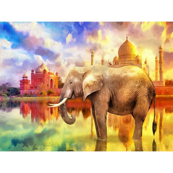 Elefante 5d Diy Kit Diamond Painting Pittura Di Diamante NO2262