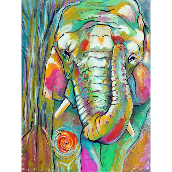 Elefante 5d Diy Kit Diamond Painting Pittura Di Diamante NO2259