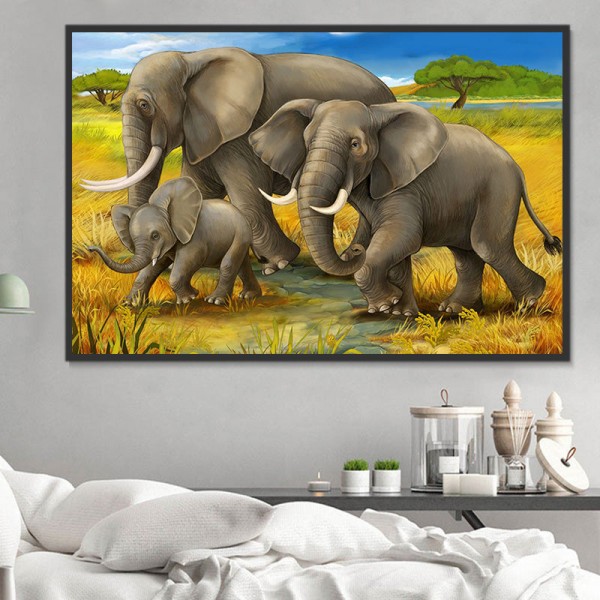 Elefante 5d Diy Kit Diamond Painting Pittura Di Diamante NO2255