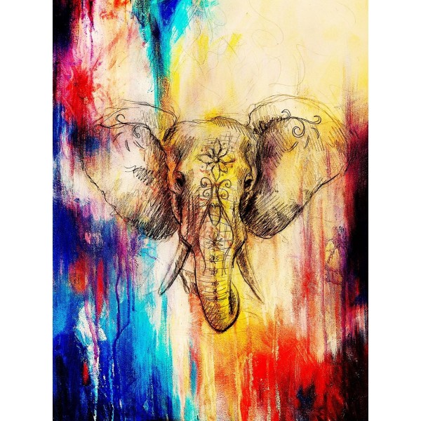 Elefante 5d Diy Kit Diamond Painting Pittura Di Diamante NO2237