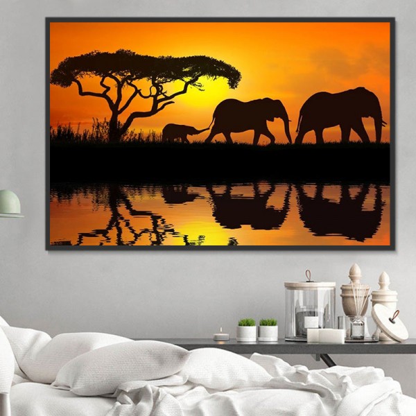 Elefante 5d Diy Kit Diamond Painting Pittura Di Diamante NO2212