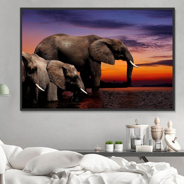 Elefante 5d Diy Kit Diamond Painting Pittura Di Diamante NO2210