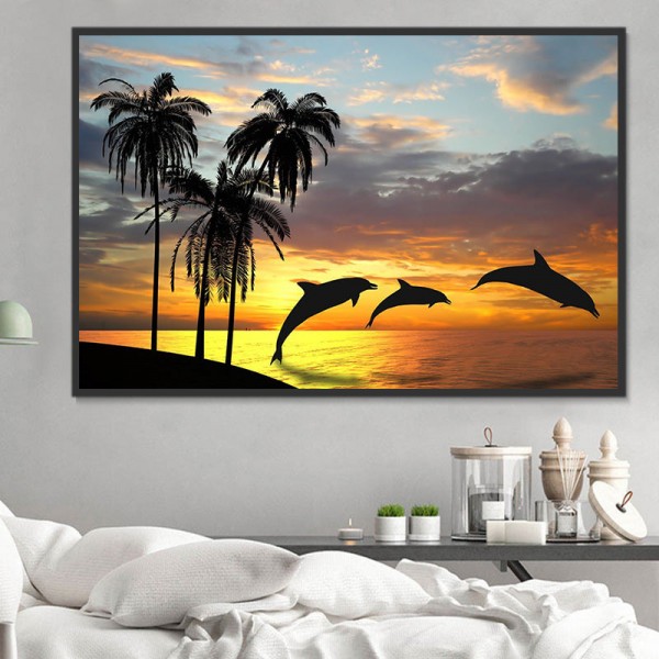 Delfino 5d Diy Kit Diamond Painting Pittura Di Diamante NO2191