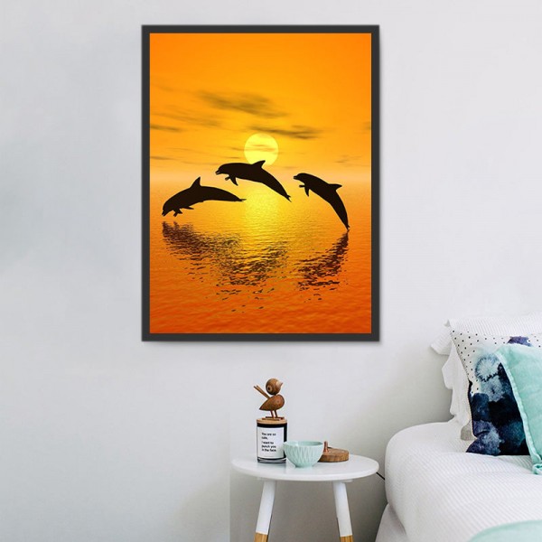 Delfino 5d Diy Kit Diamond Painting Pittura Di Diamante NO2188