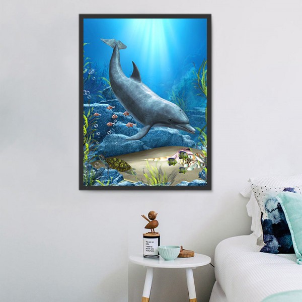 Delfino 5d Diy Kit Diamond Painting Pittura Di Diamante NO2187