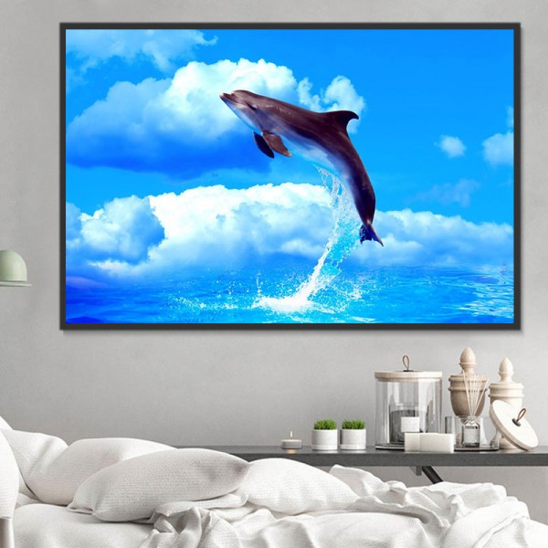 Delfino 5d Diy Kit Diamond Painting Pittura Di Diamante NO2184