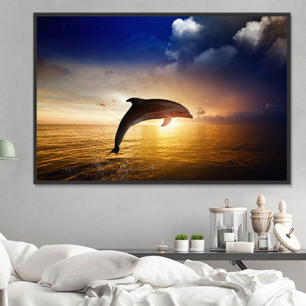 Delfino 5d Diy Kit Diamond Painting Pittura Di Diamante NO2183