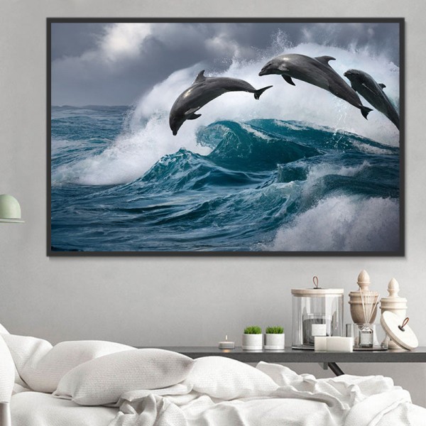 Delfino 5d Diy Kit Diamond Painting Pittura Di Diamante NO2176