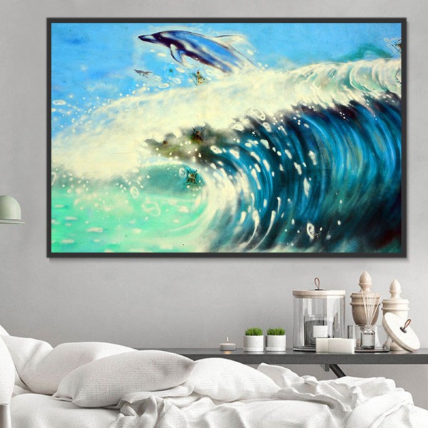 Delfino 5d Diy Kit Diamond Painting Pittura Di Diamante NO2172