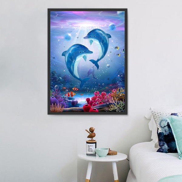 Delfino 5d Diy Kit Diamond Painting Pittura Di Diamante NO2171