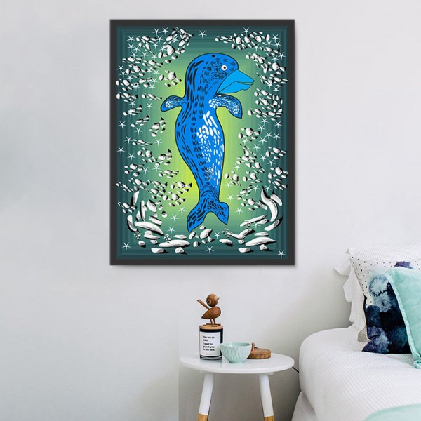 Delfino 5d Diy Kit Diamond Painting Pittura Di Diamante NO2170