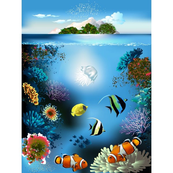 Pesce 5d Diy Kit Diamond Painting Pittura Di Diamante NO2146