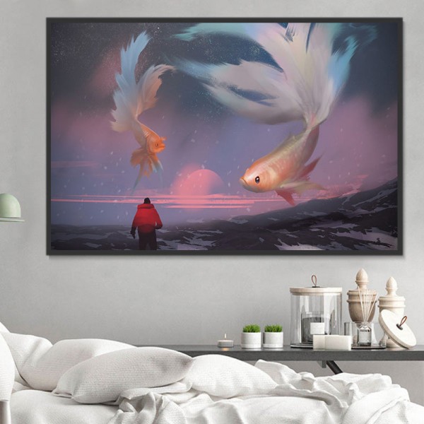 Pesce 5d Diy Kit Diamond Painting Pittura Di Diamante NO2137