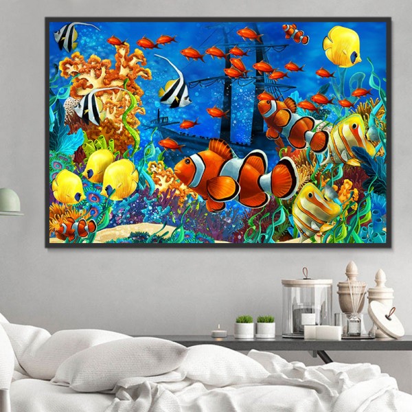 Pesce 5d Diy Kit Diamond Painting Pittura Di Diamante NO2136