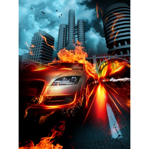 Macchina 5d Diy Kit Diamond Painting Pittura Di Diamante NO2099