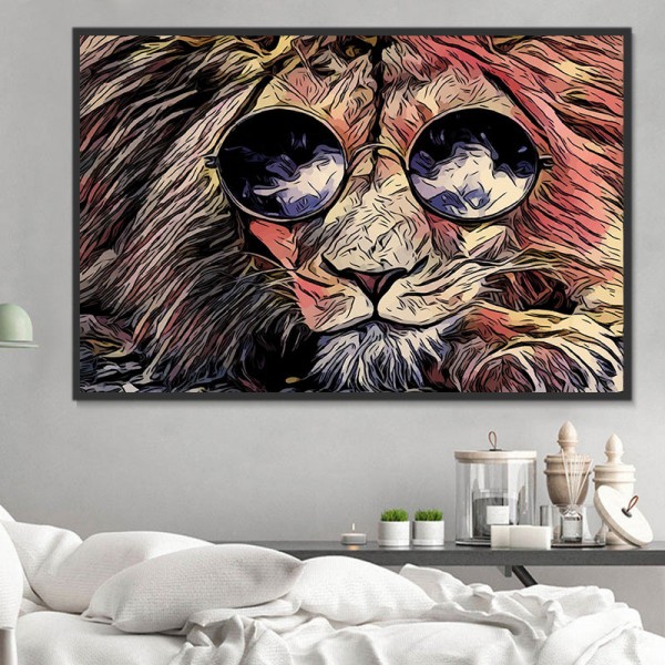 Leone 5d Diy Kit Diamond Painting Pittura Di Diamante NO2085