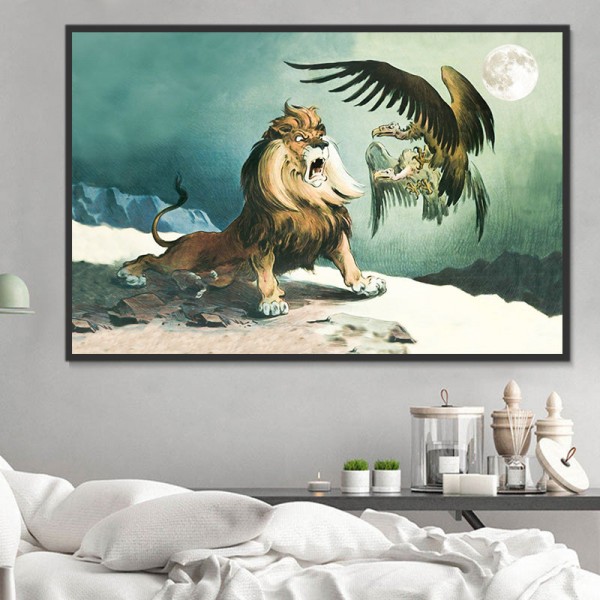 Leone 5d Diy Kit Diamond Painting Pittura Di Diamante NO2084