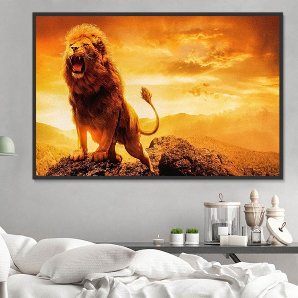 Leone 5d Diy Kit Diamond Painting Pittura Di Diamante NO2083