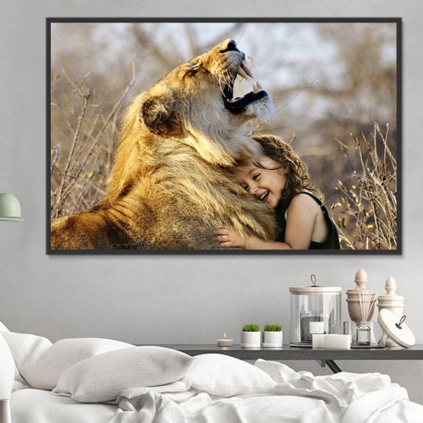 Leone 5d Diy Kit Diamond Painting Pittura Di Diamante NO2079