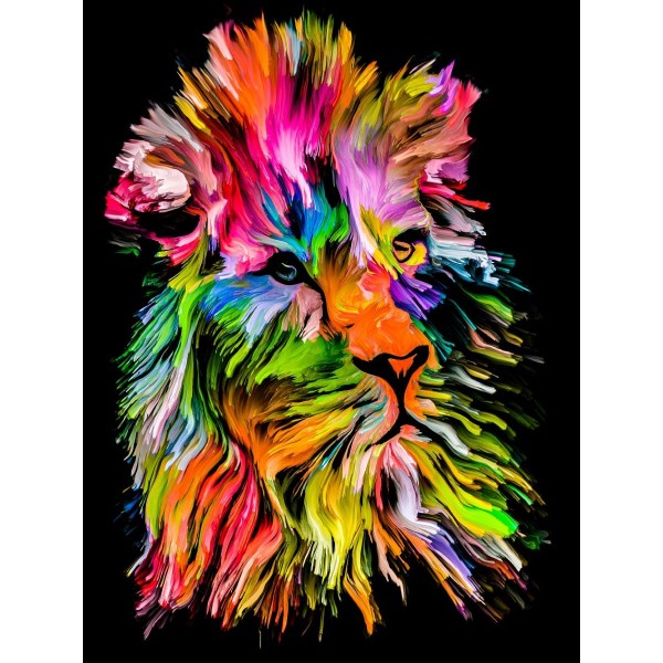 Leone 5d Diy Kit Diamond Painting Pittura Di Diamante NO2069