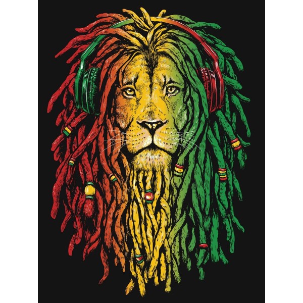 Leone 5d Diy Kit Diamond Painting Pittura Di Diamante NO2068