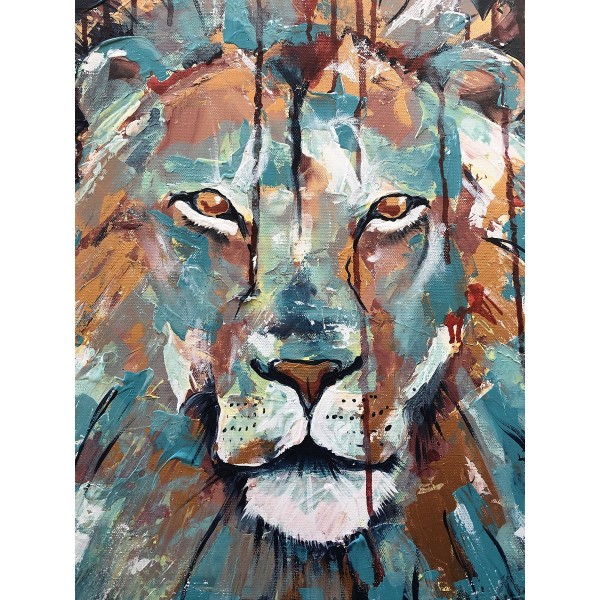 Leone 5d Diy Kit Diamond Painting Pittura Di Diamante NO2067