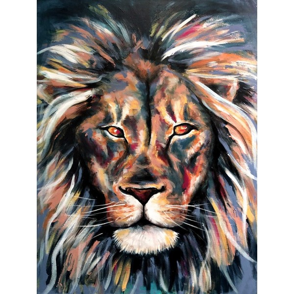 Leone 5d Diy Kit Diamond Painting Pittura Di Diamante NO2066