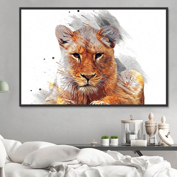 Leone 5d Diy Kit Diamond Painting Pittura Di Diamante NO2064