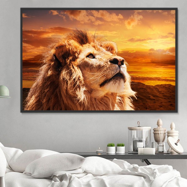 Leone 5d Diy Kit Diamond Painting Pittura Di Diamante NO2049