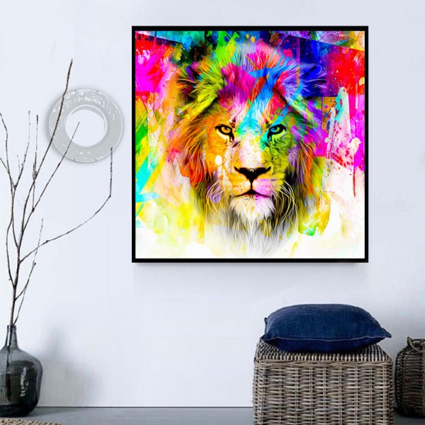 Leone 5d Diy Kit Diamond Painting Pittura Di Diamante NO2043