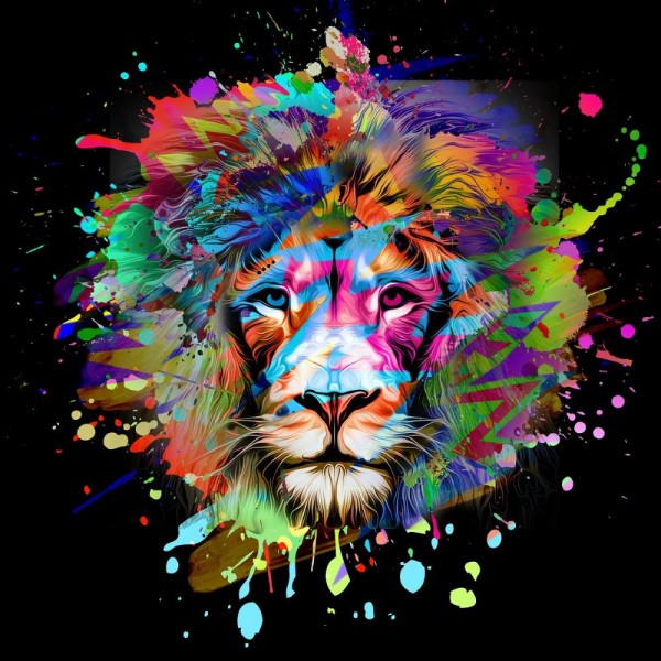 Leone 5d Diy Kit Diamond Painting Pittura Di Diamante NO2040