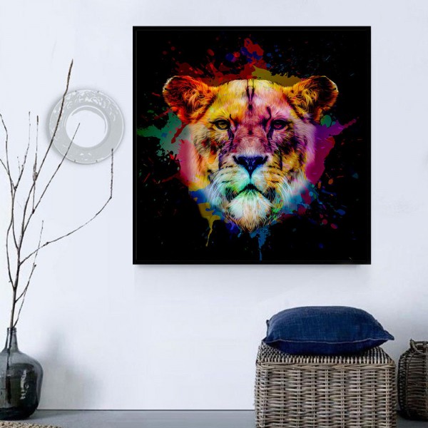 Leone 5d Diy Kit Diamond Painting Pittura Di Diamante NO2038