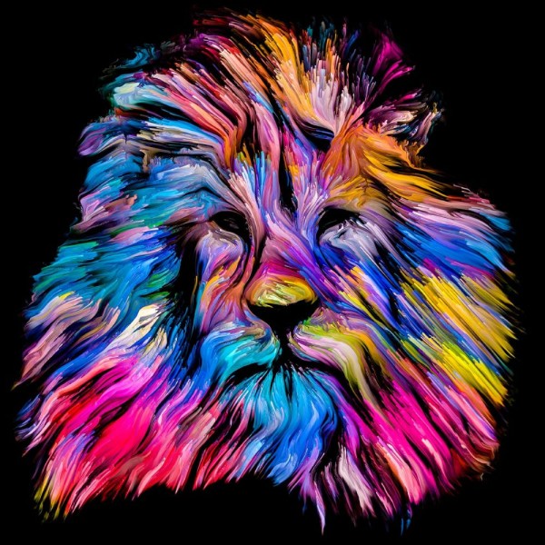 Leone 5d Diy Kit Diamond Painting Pittura Di Diamante NO2035